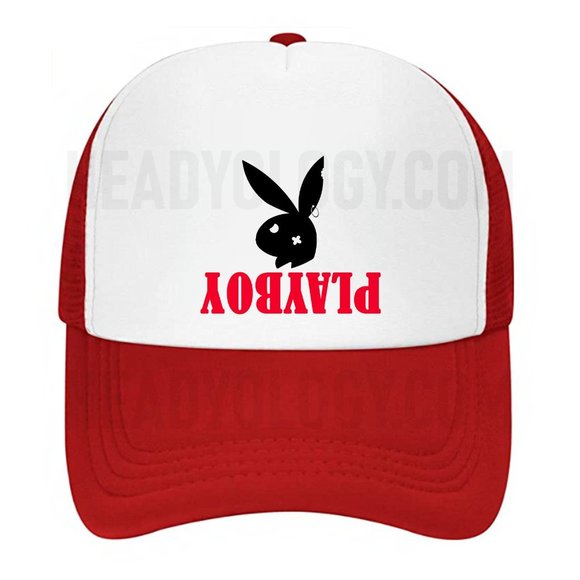 BlackPlayboy Bunny baseball hat meshaback snapback trucker hat - Picture 6 of 10